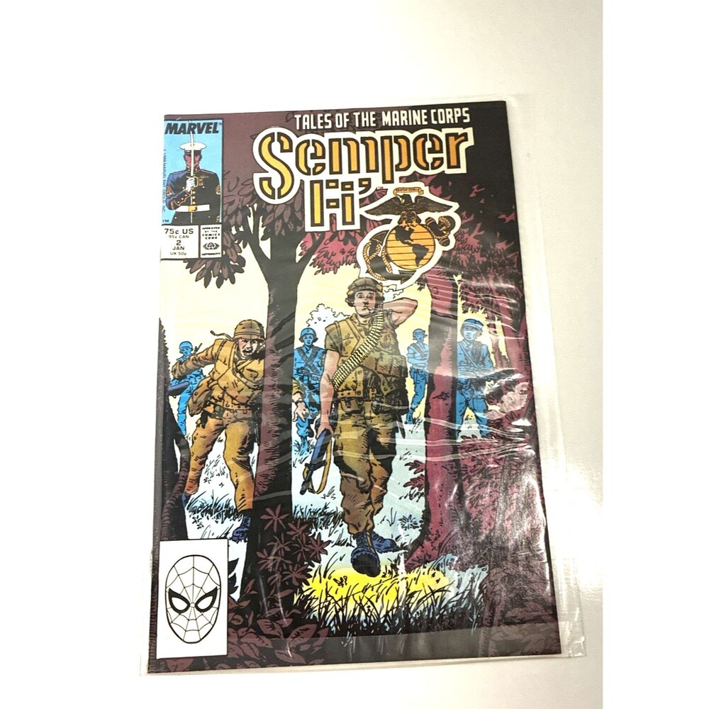 Marvel Comics SEMPER FI #2 January 1989 Tales Of Marine Corps In Plastic Cover